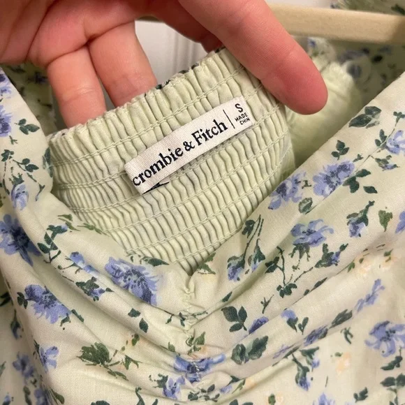 Abercrombie & Fitch Green Floral Midi Dress - Picture 6 of 13